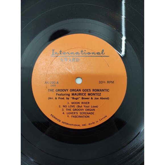 Maurice Montez - The Groovy Organ Goes Romantic" Vinyl LP (Design DLP-265, 1966) - Picture 8 of 8